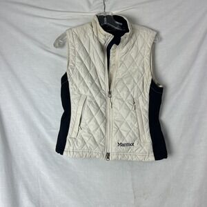 Marmot Kitzbuhel Quilted Vest Womens Medium White Outdoors Lightweight Insulated